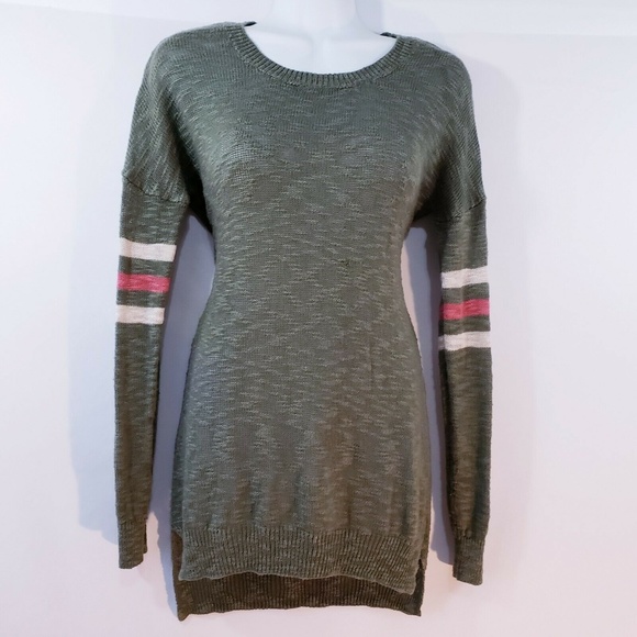 Pink Rose Women’s Sweater Open Knit Size Medium Ru - Picture 7 of 8